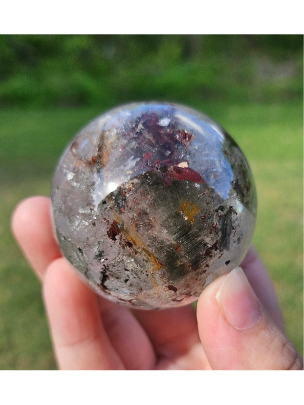 garden quartz sphere 2 in